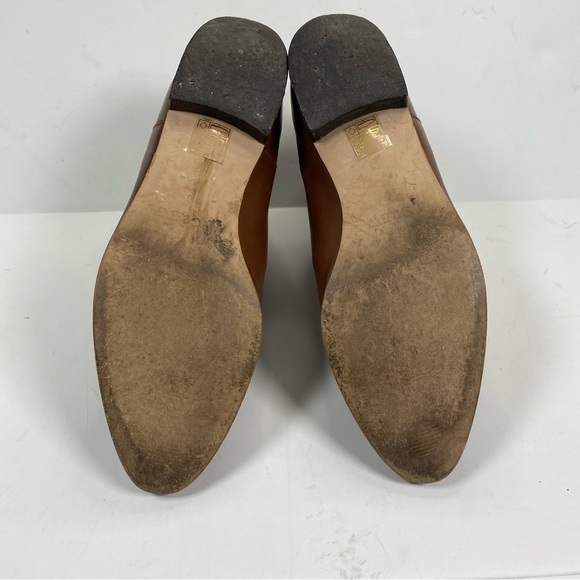 J Crew Cognac Brown Chelsea Pull On Boots Ankle Booties size 8 EO824 - Picture 10 of 11